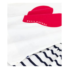 Petit Bateau - Bruneta Organik Pamuklu Pijama Şortu | Beyaz