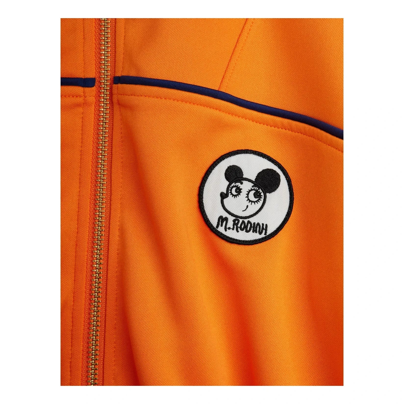 Mini Rodini - Sport Zip Sweatshirt Recycled Fibers | Orange