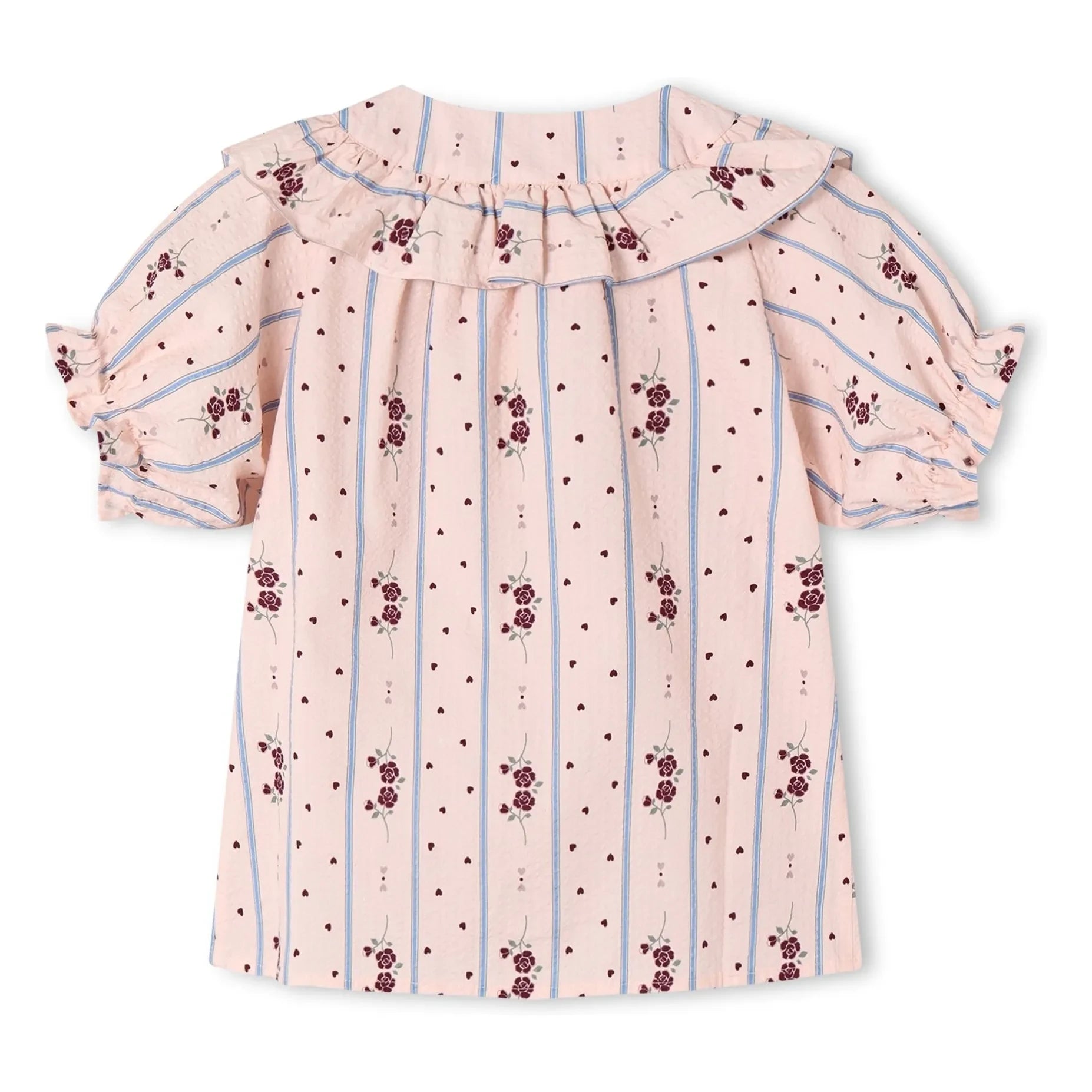 Fliink - Bluse mit Rüschen Colombe | Rosa