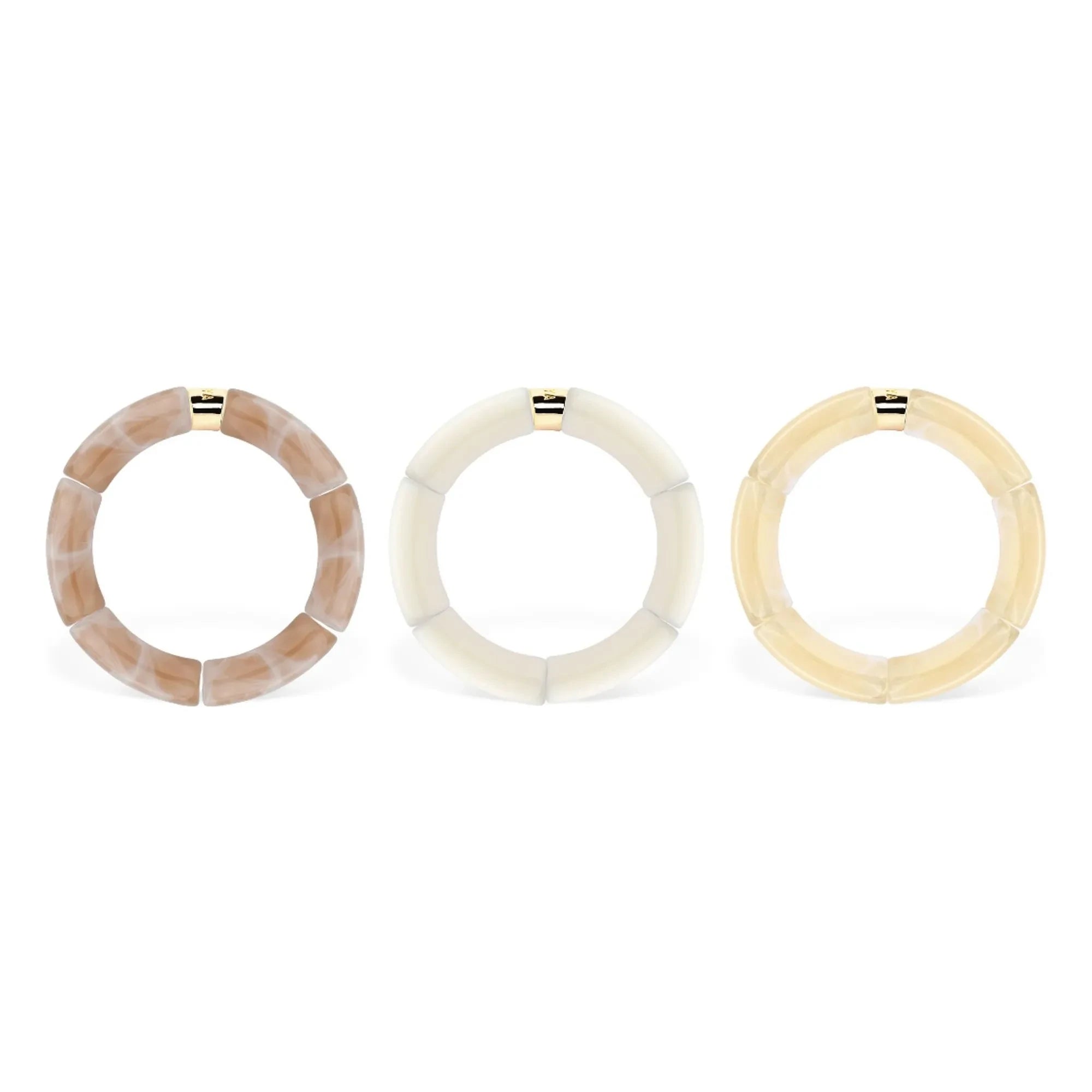 Parabaya - Bileklik Cream Mono 3 | Cream