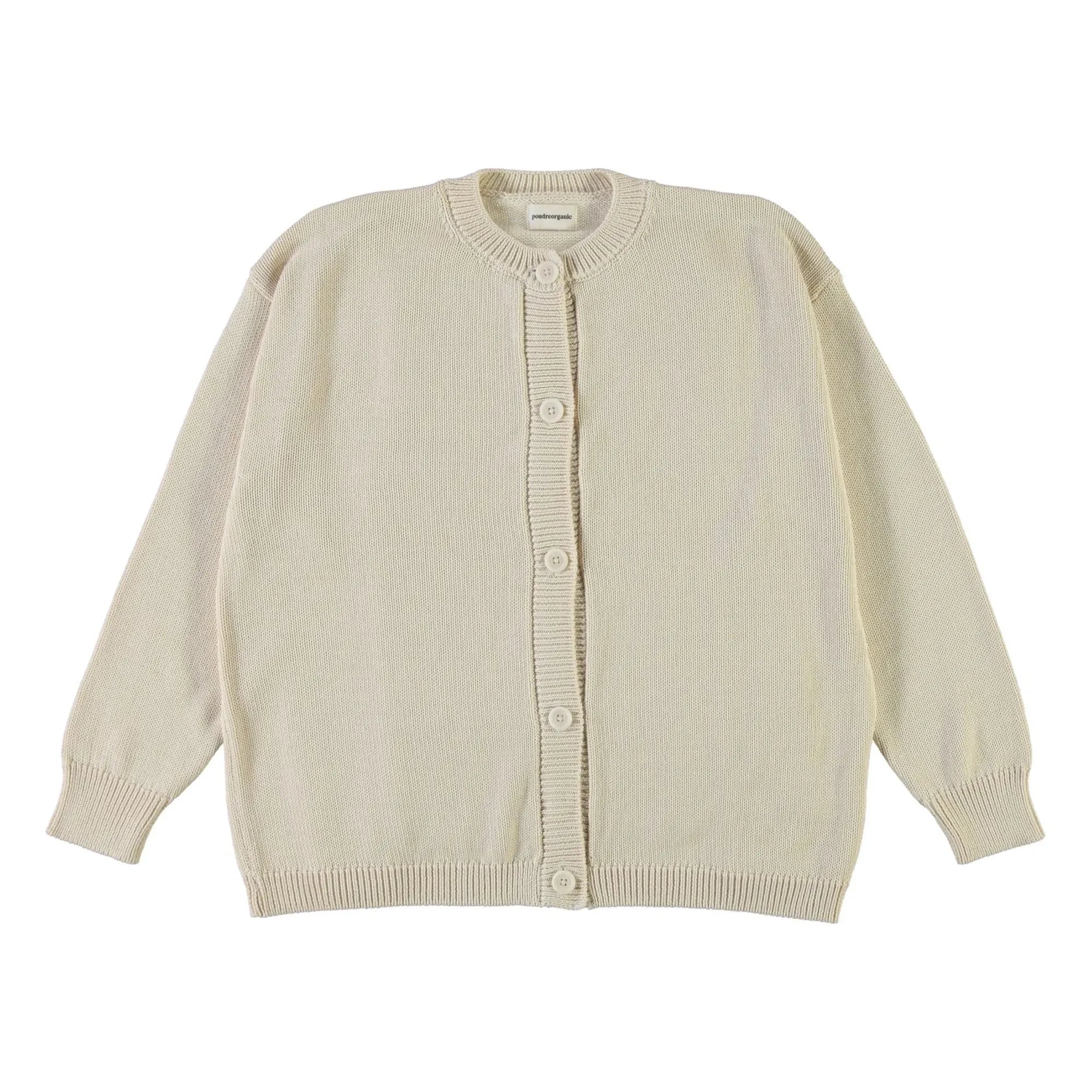 Poudre Organic - Cardigan Pétale aus Bio-Baumwolle | Beige