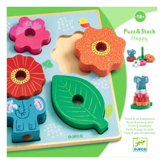 Djeco - Stapelpuzzle "Happy" 3D