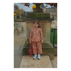 Konges Sløjd - Eline Cats Organik Pamuklu Bluz | Pembe