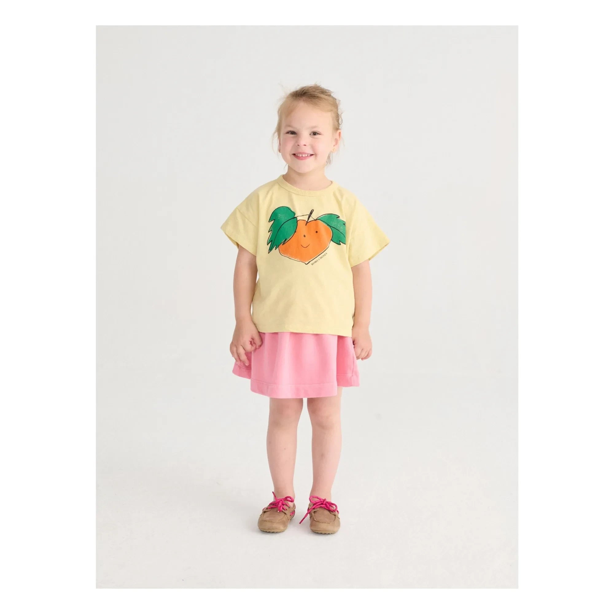 Bobo Choses - Turuncu organik pamuklu T-shirt | Sarı