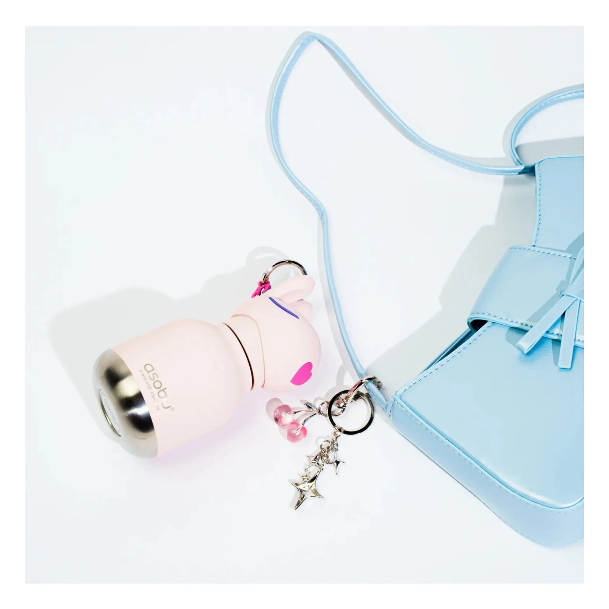 Asobu - Mini-Wasserflasche aus Edelstahl Rabbit | Blassrosa