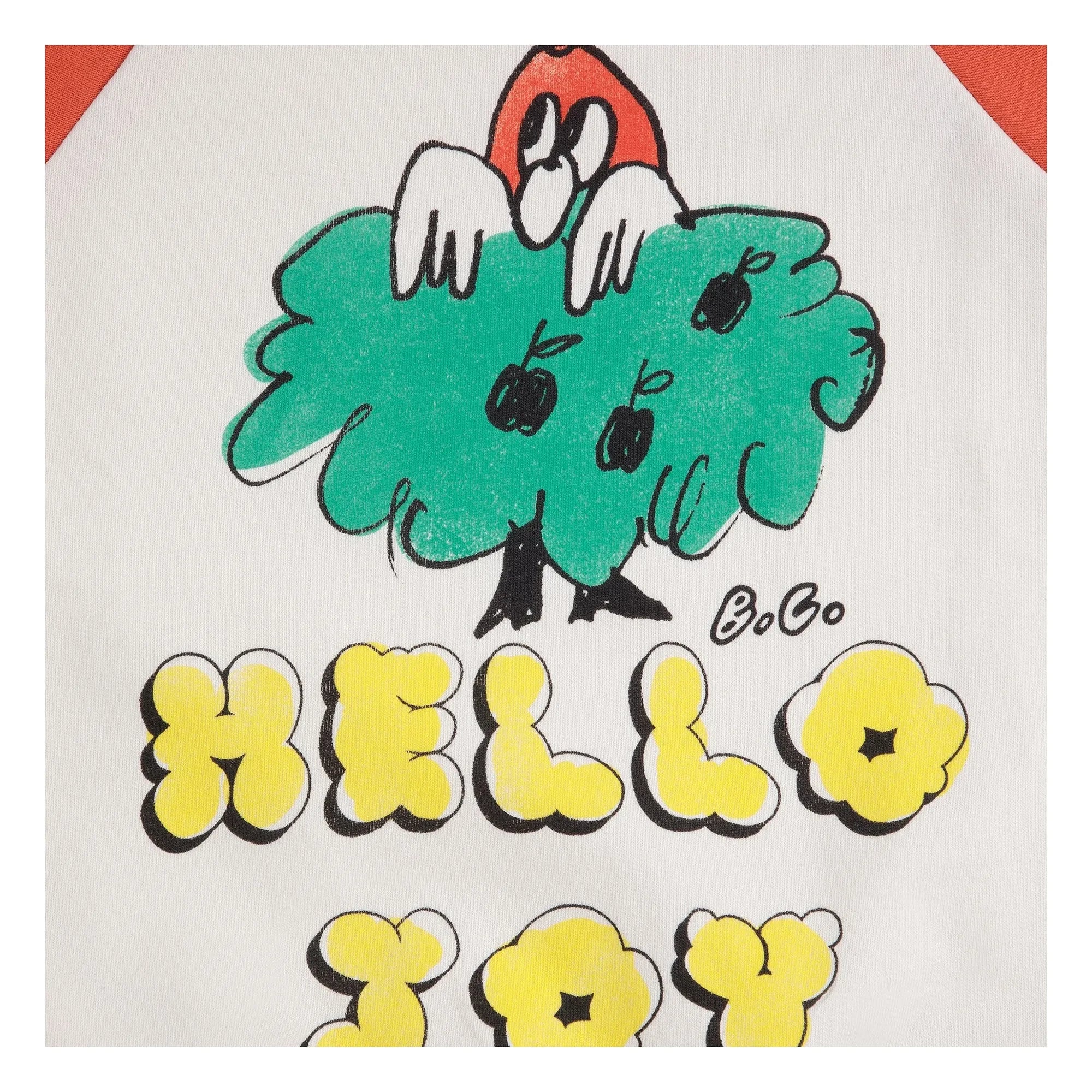 Bobo Choses - Hello Joy Hoodie Organik pamuk | Kırmızı