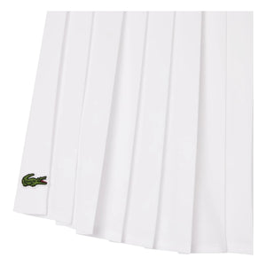 Lacoste - Recycled Fiber Pleated Skirt | White