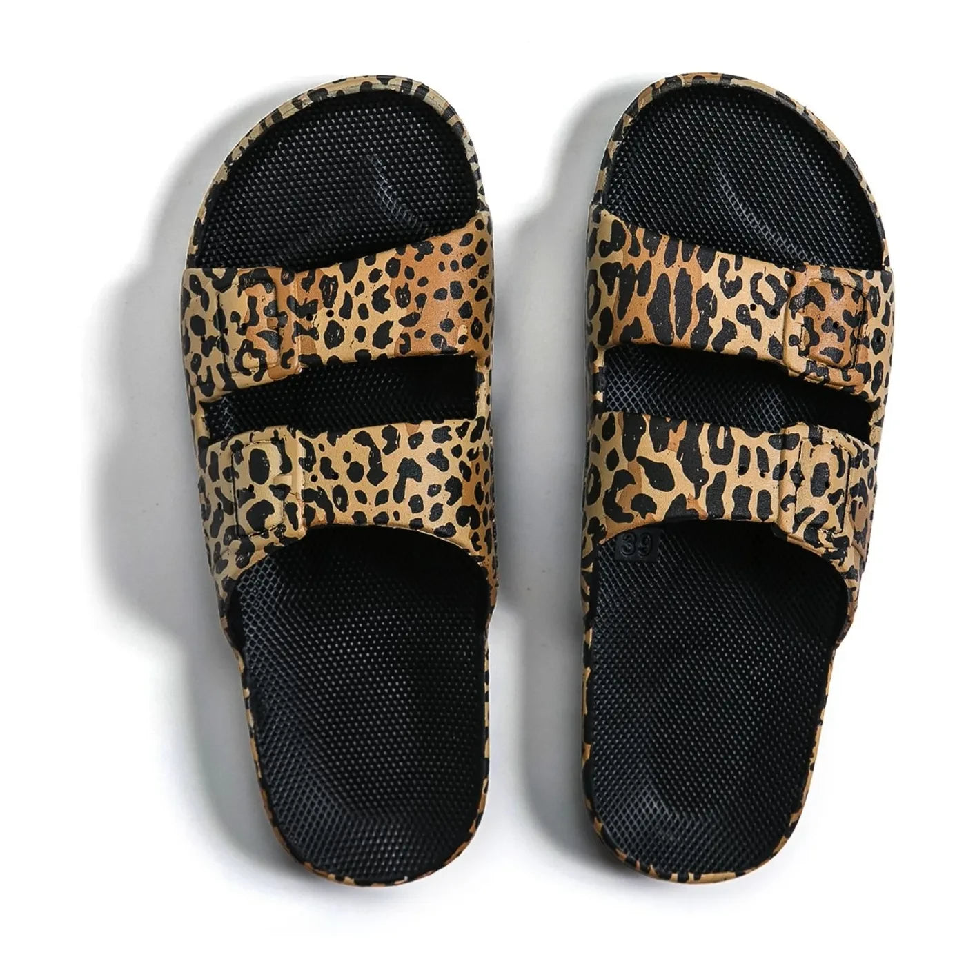Freedom Moses - Fierce Leopard sandals | Black