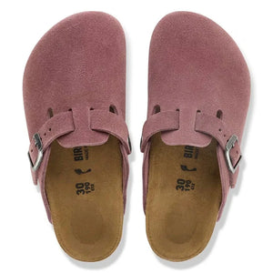 BIRKENSTOCK - Boston Süet Terlikler | Tuğla kırmızısı