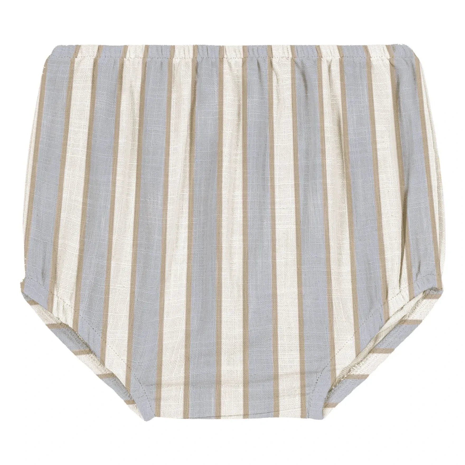 Studio Bohème - Ami Striped Organic Cotton Bloomers | Light Blue