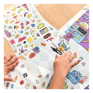 Poppik - Creative Labo en Folie Poster Çıkartmaları | Çok Renkli