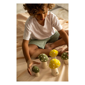 Muskhane - Dotty Filzuntersetzer - 3er-Set | Gelb