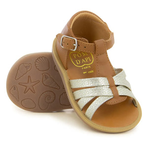 Pom d'Api - Poppy Offene Neptune Sandalen | Kamel
