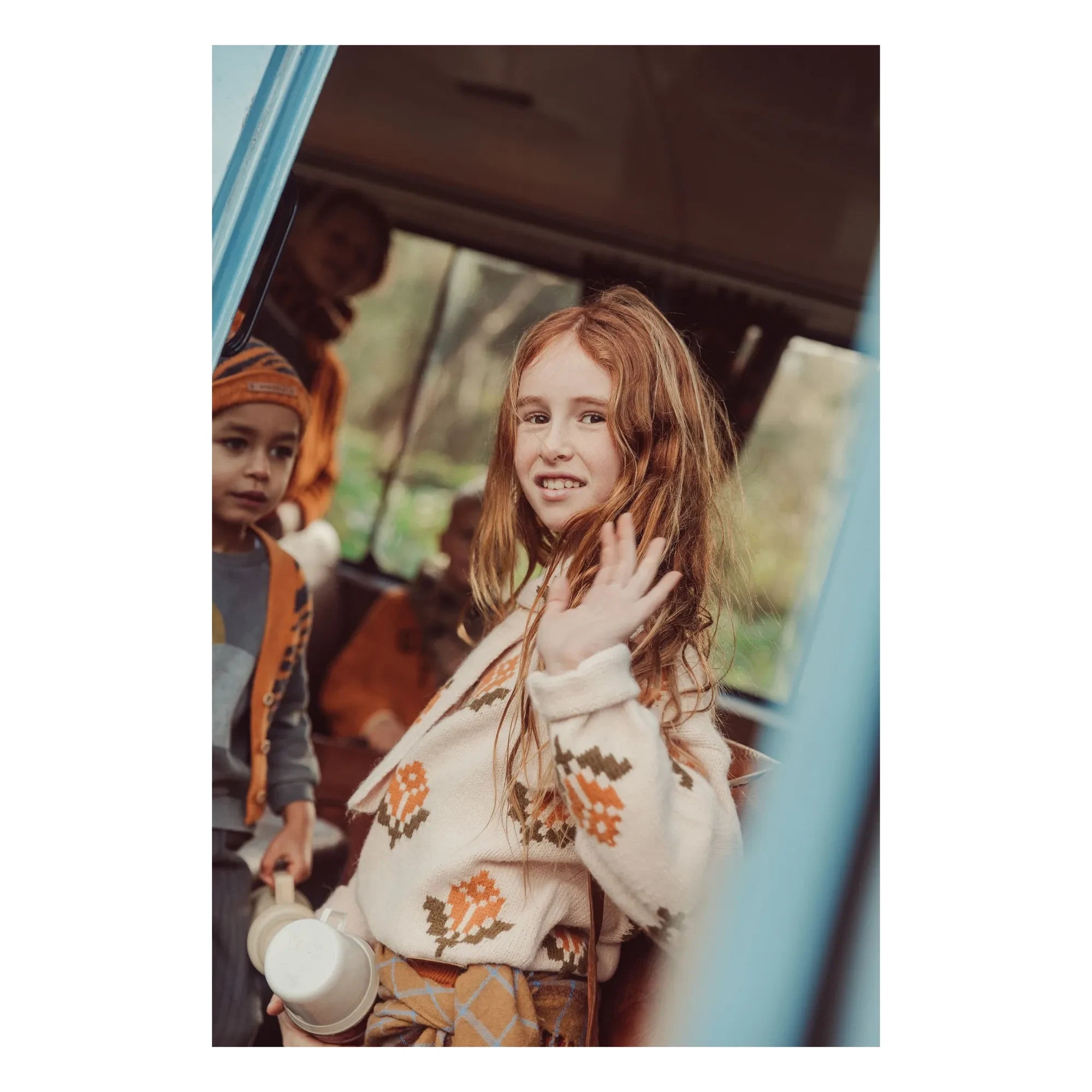 Piupiuchick - Çiçek Desenli Kazak | Ekru