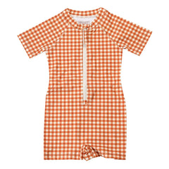 Grech & Co - Vichy Recycled Fibre Swimwear | Mustard