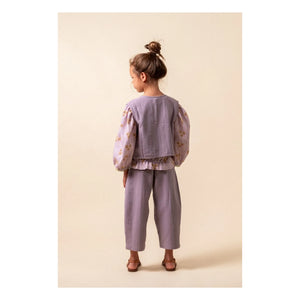birinit - Loose Fit Vintage Organic Cotton Gaze Pants | Beige