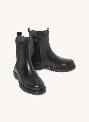 Angulus - Chelsea-Stiefel mit dicker Sohle | Schwarz