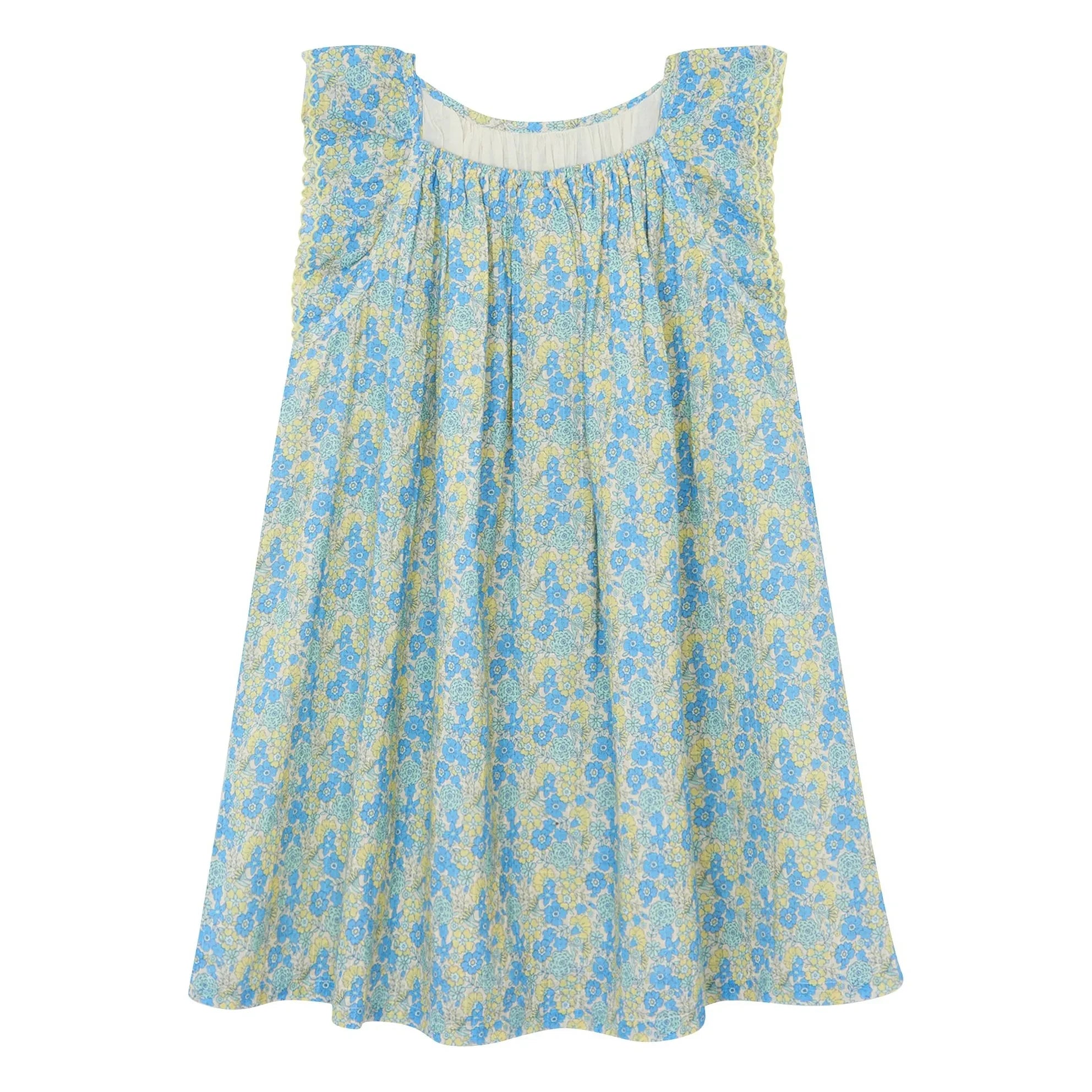Bonton - Nena Fleurie Elbise | Mavi