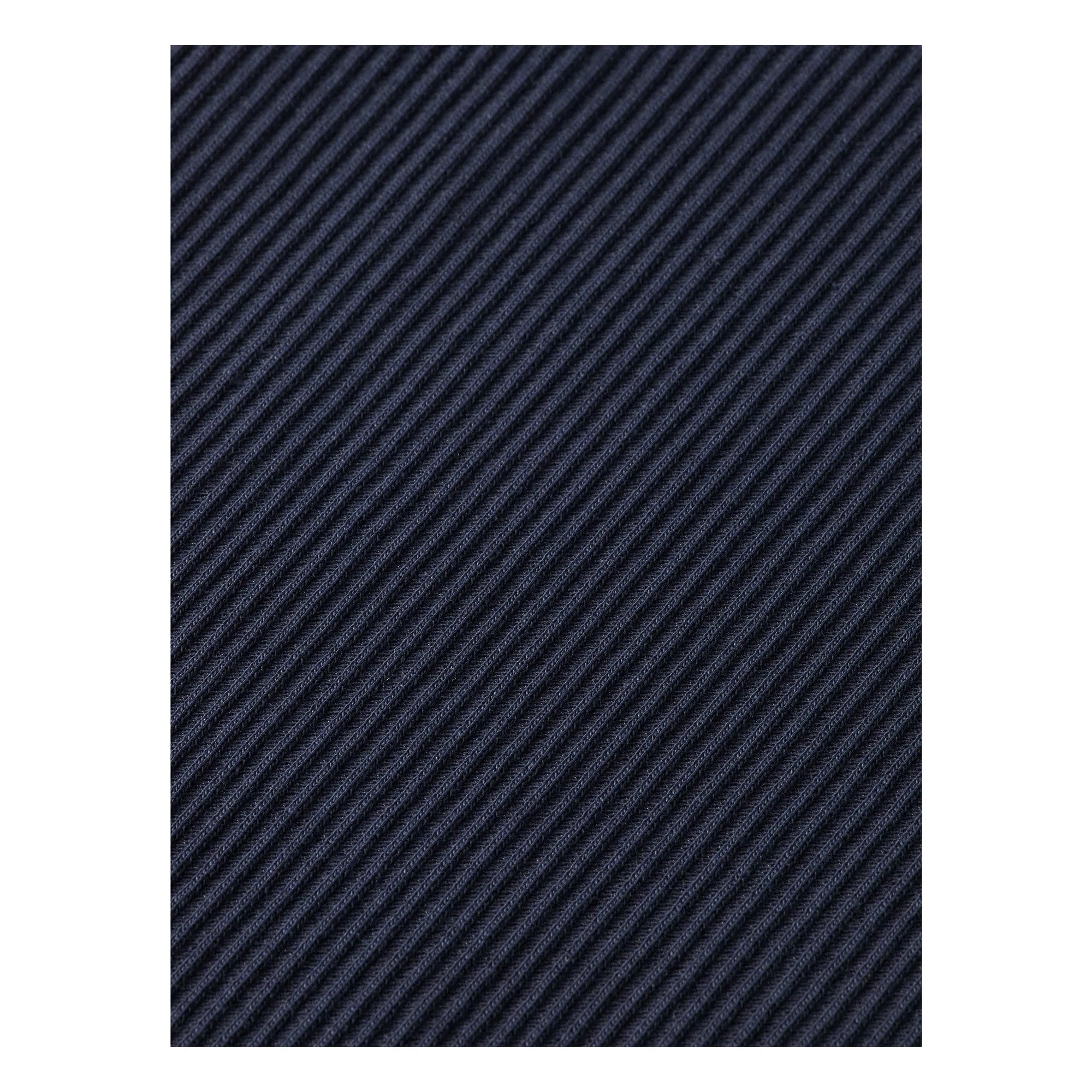 Scotch & Soda - Long Sleeve Ribbed Organic Cotton T-Shirt | Navy