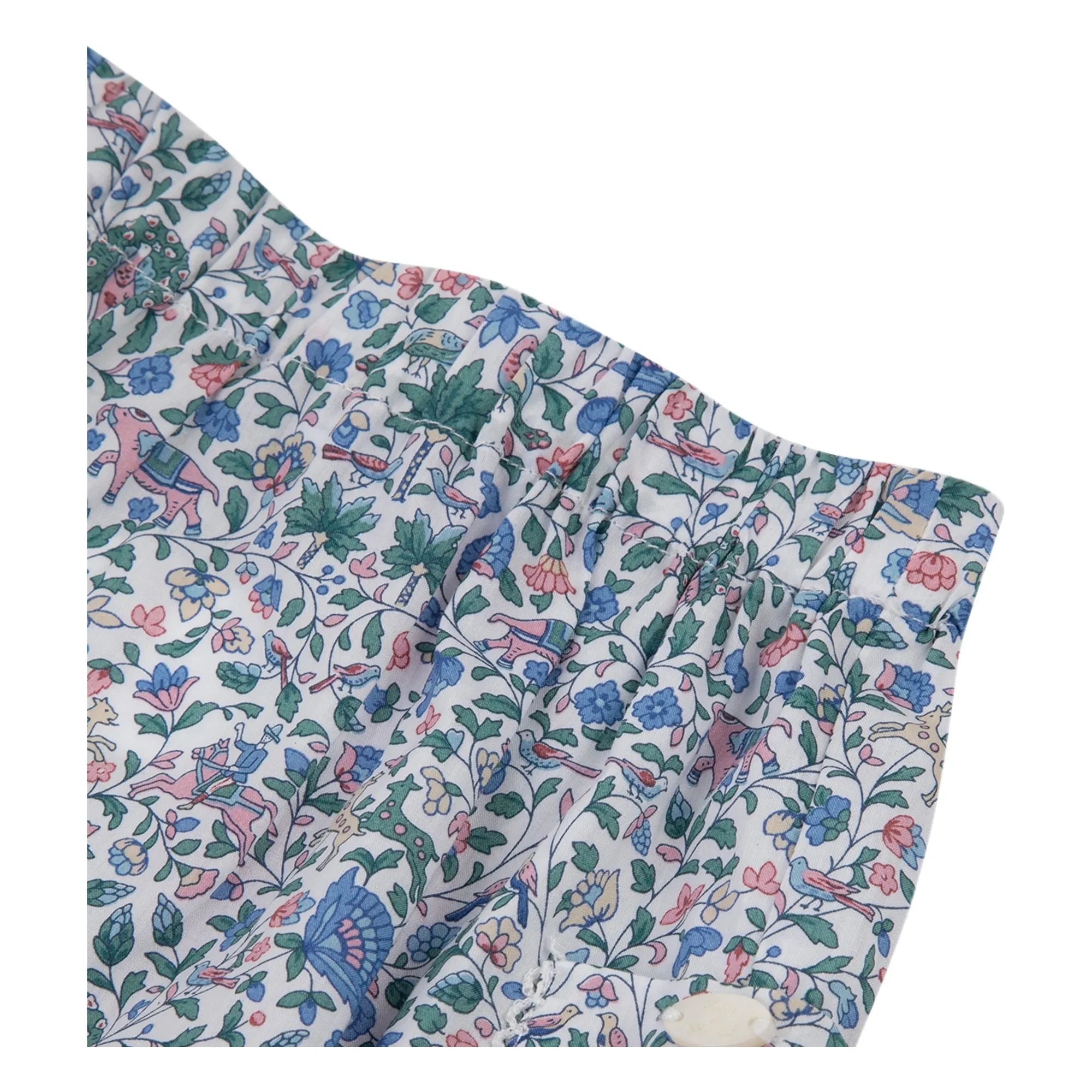 Tartine et Chocolat - Rüschenhose mit Liberty-Druck | Weiß