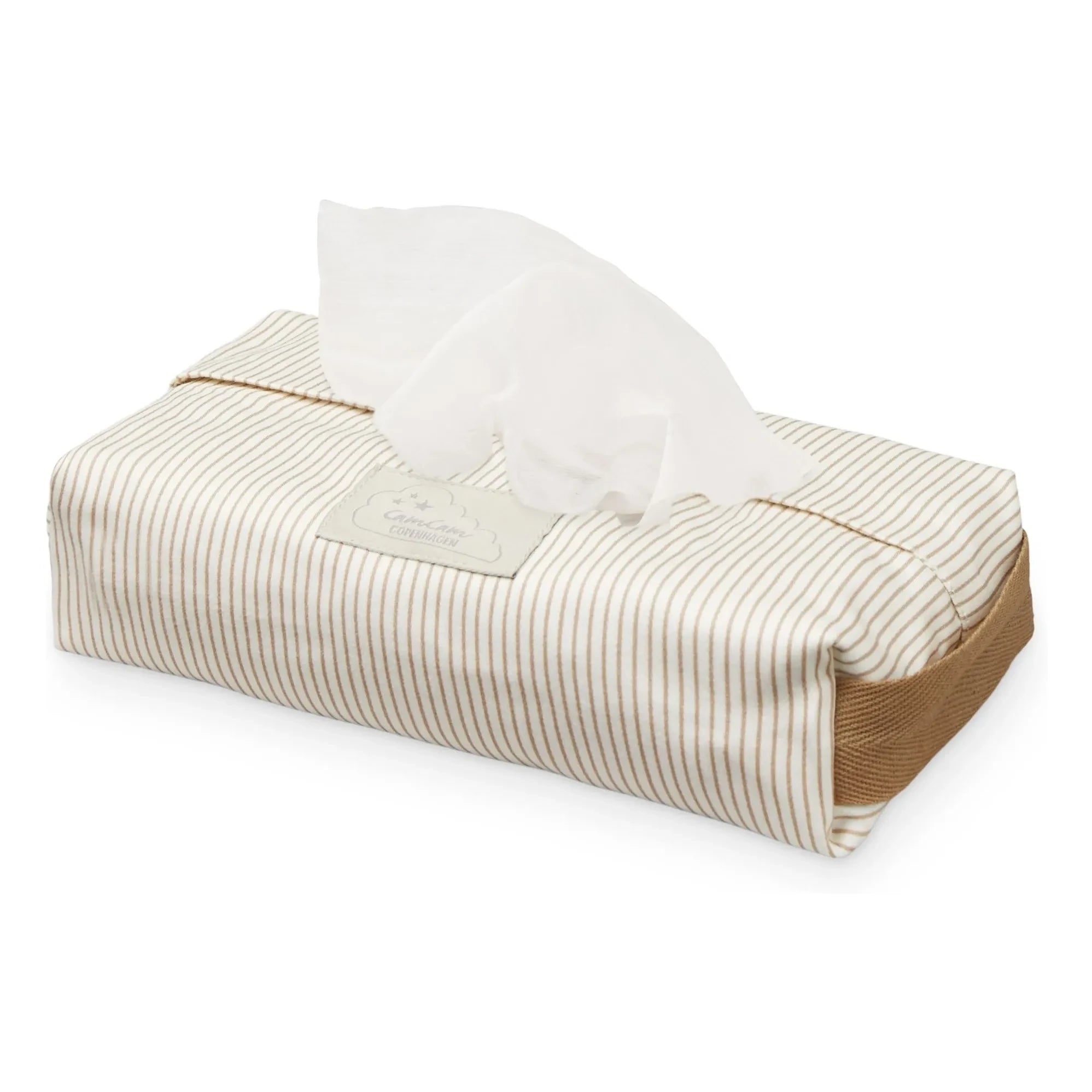 Cam Cam – Gestreifte Feuchttuchbox | Camel