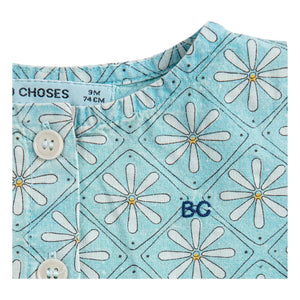 Bobo Choses - Organik Pamuklu Bebek Papatya Elbise | Açık Mavi