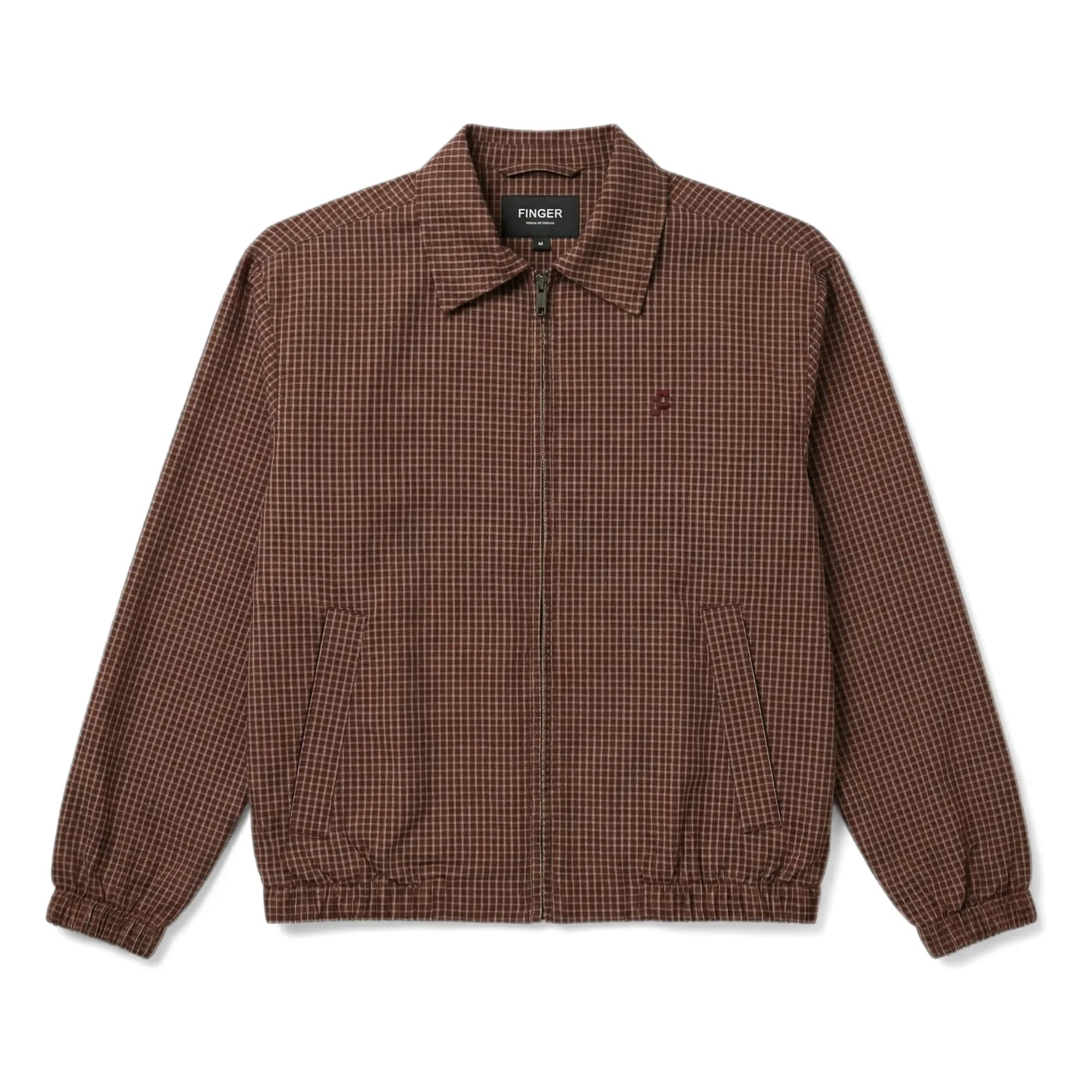 Finger in the nose - Sage Plaid Jacket | Dark Brown