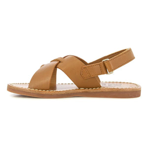 Pom d'Api - Stitch Çapraz Sandalet | Kahverengi