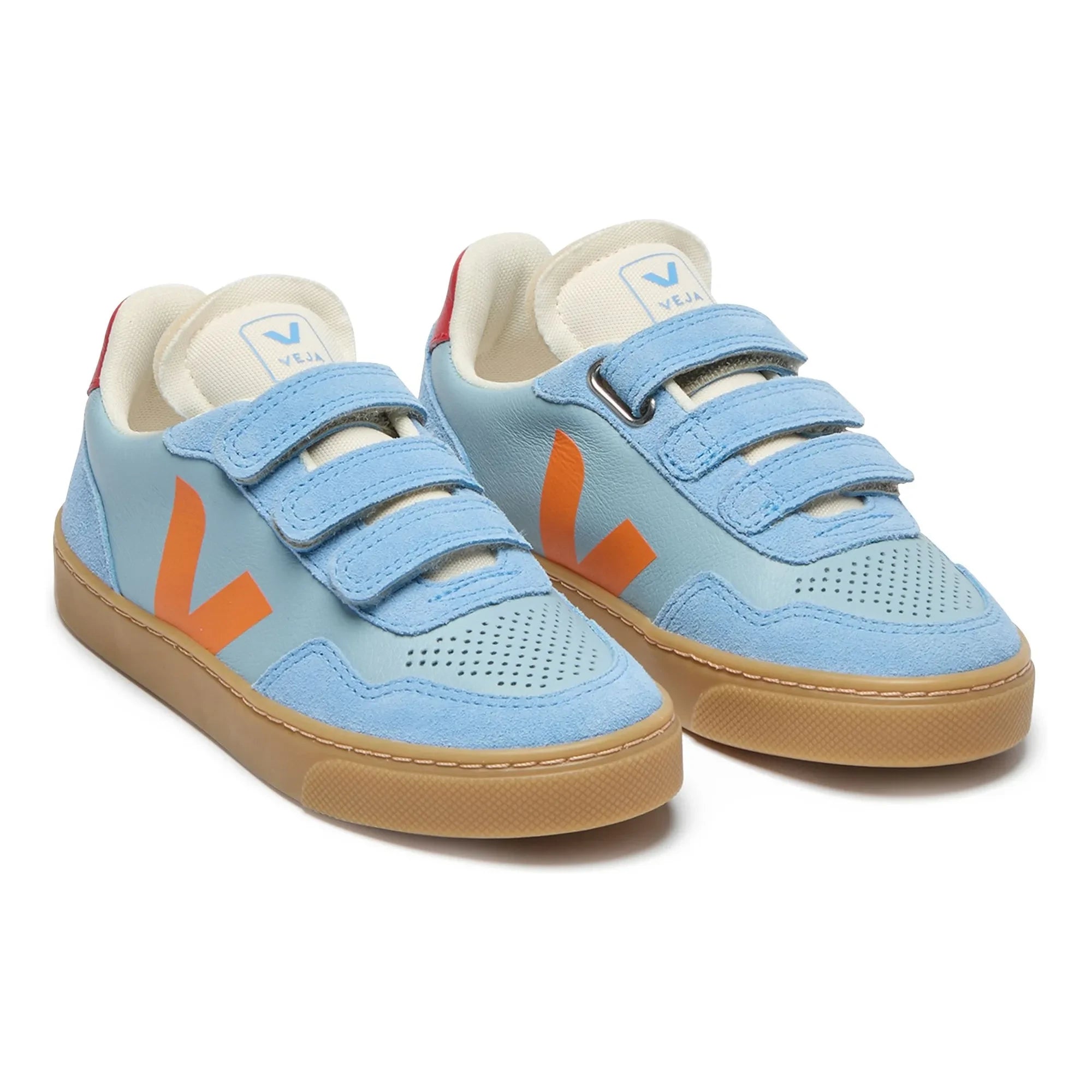 Veja - Scratch Sneakers Small V-90 Deri O.T. | Açık Mavi