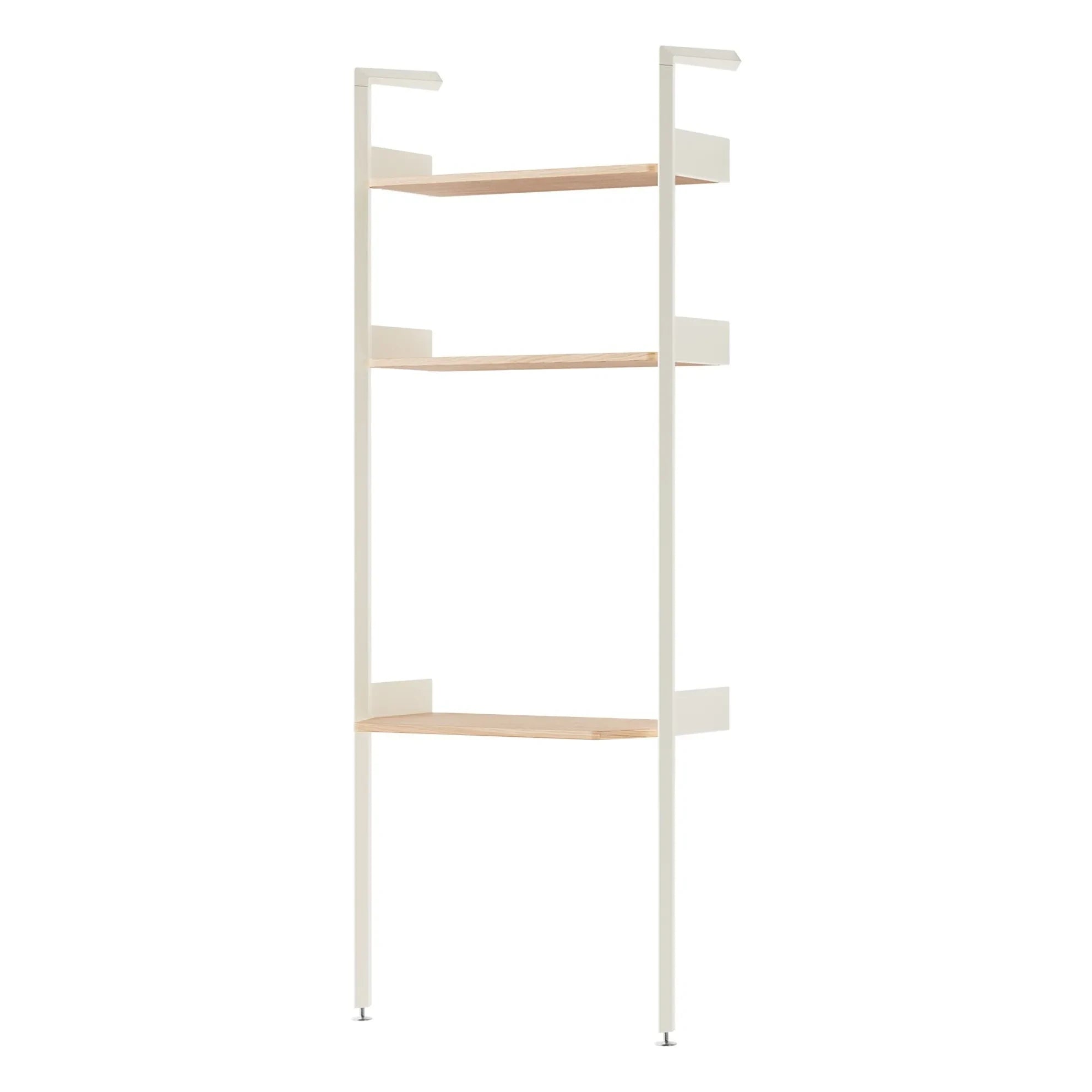 & Tradition - Rombe IF2 Wooden Shelf Unit and Desk | Ivory