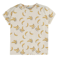 Emile et Ida - Banana Organic Cotton T-Shirt | Cream