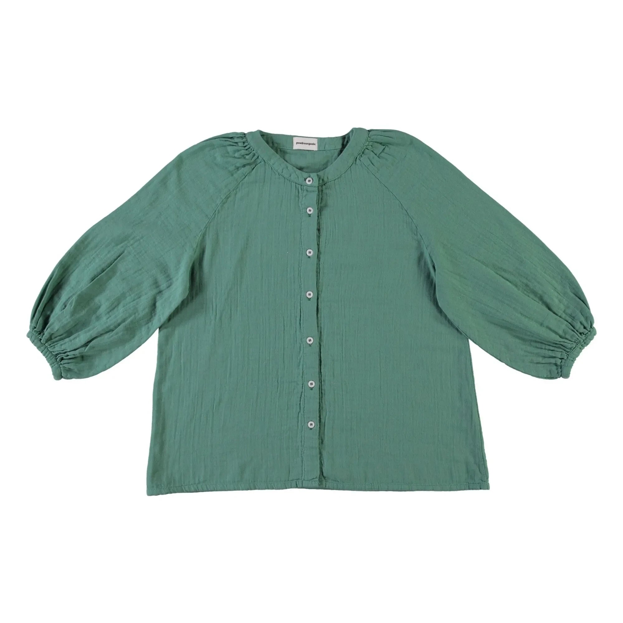 Poudre Organic - Evening Primrose Blouse | Forest Green