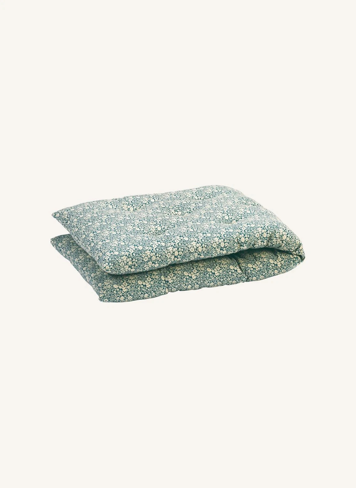 Madam Stoltz - Patterned cotton bench cushion | Blue