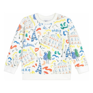 Petit Bateau - Opera sweatshirt | Beyaz