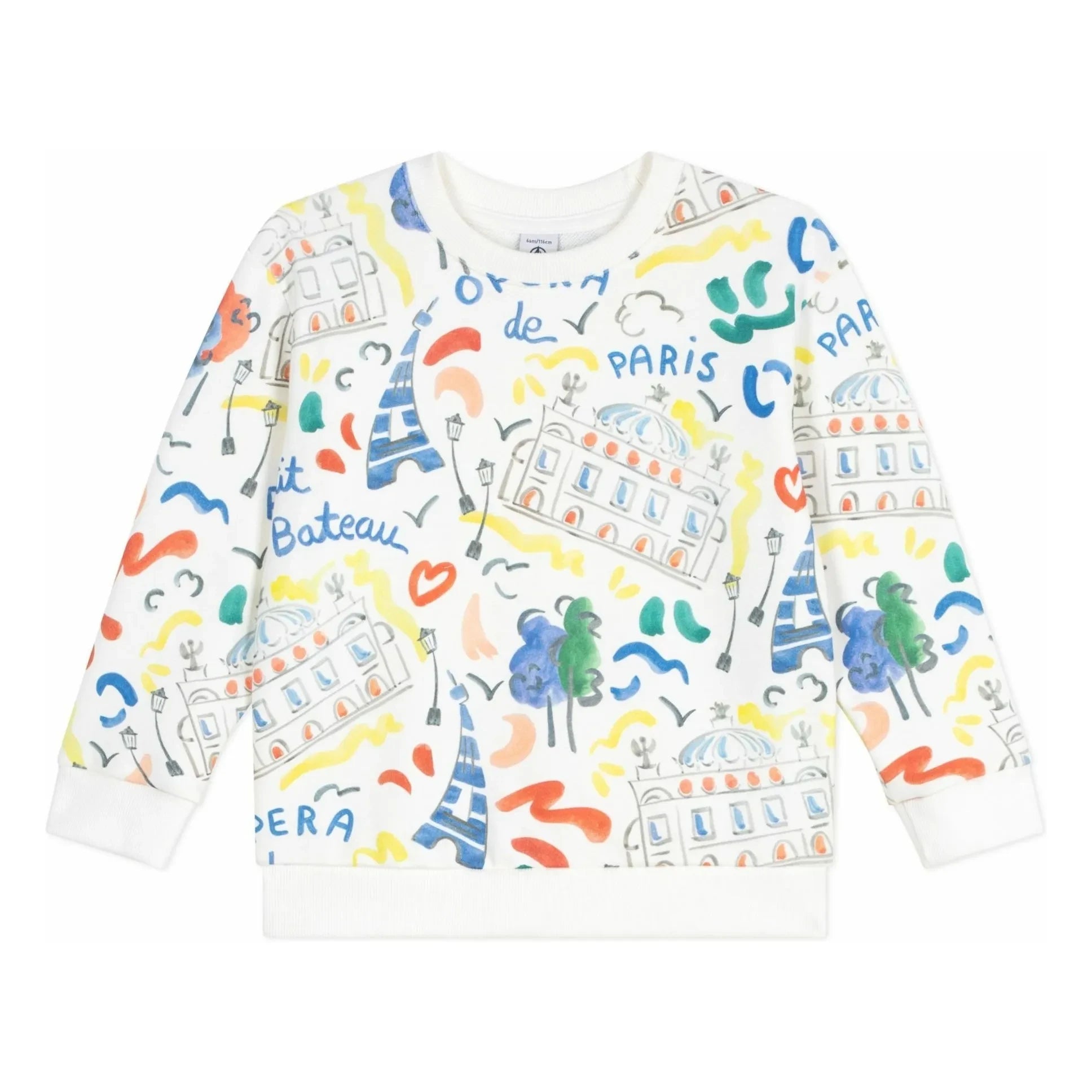Petit Bateau - Opera sweatshirt | Beyaz