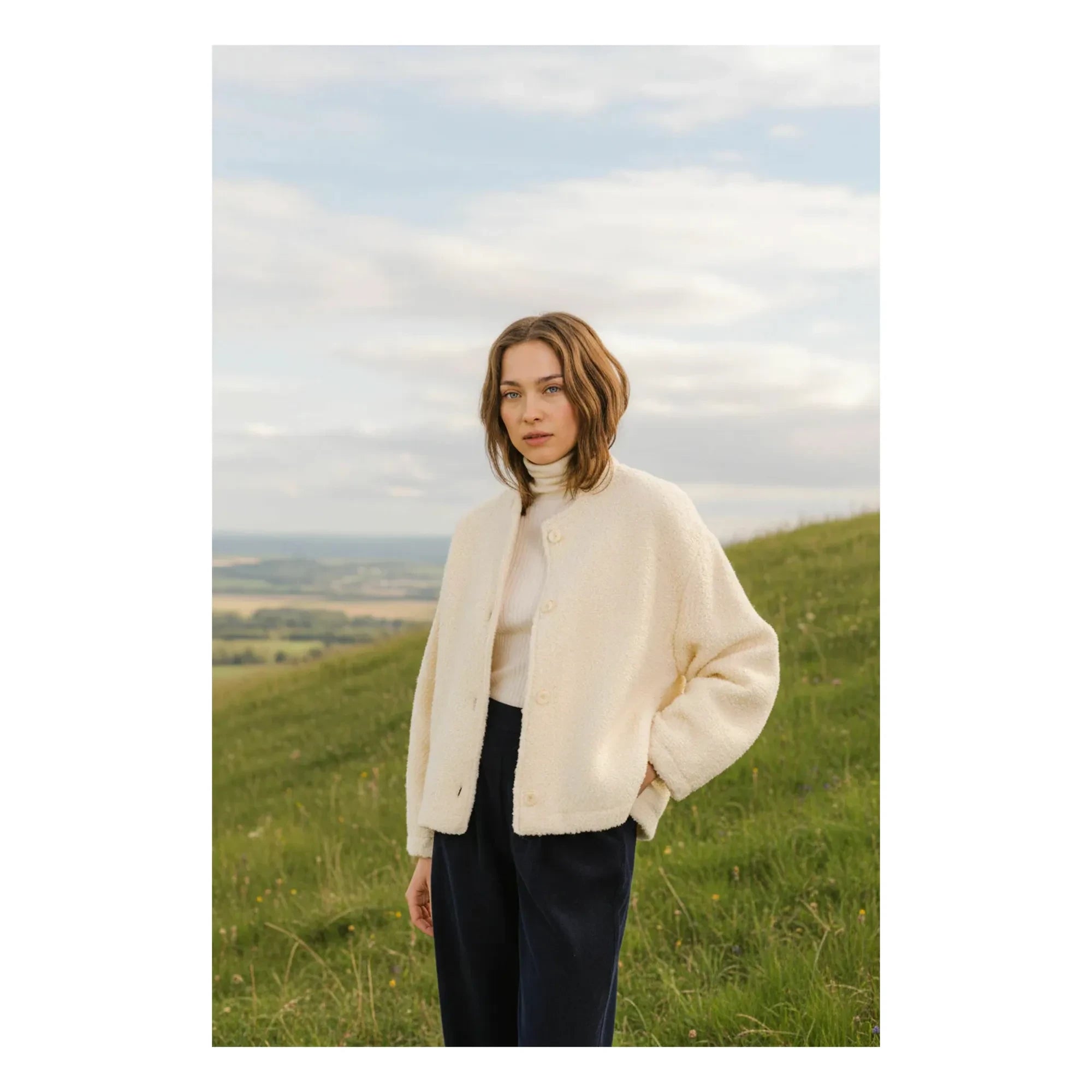 Sacrécoeur - Jay Bouclette Virgin Wool Jacke | Weiß