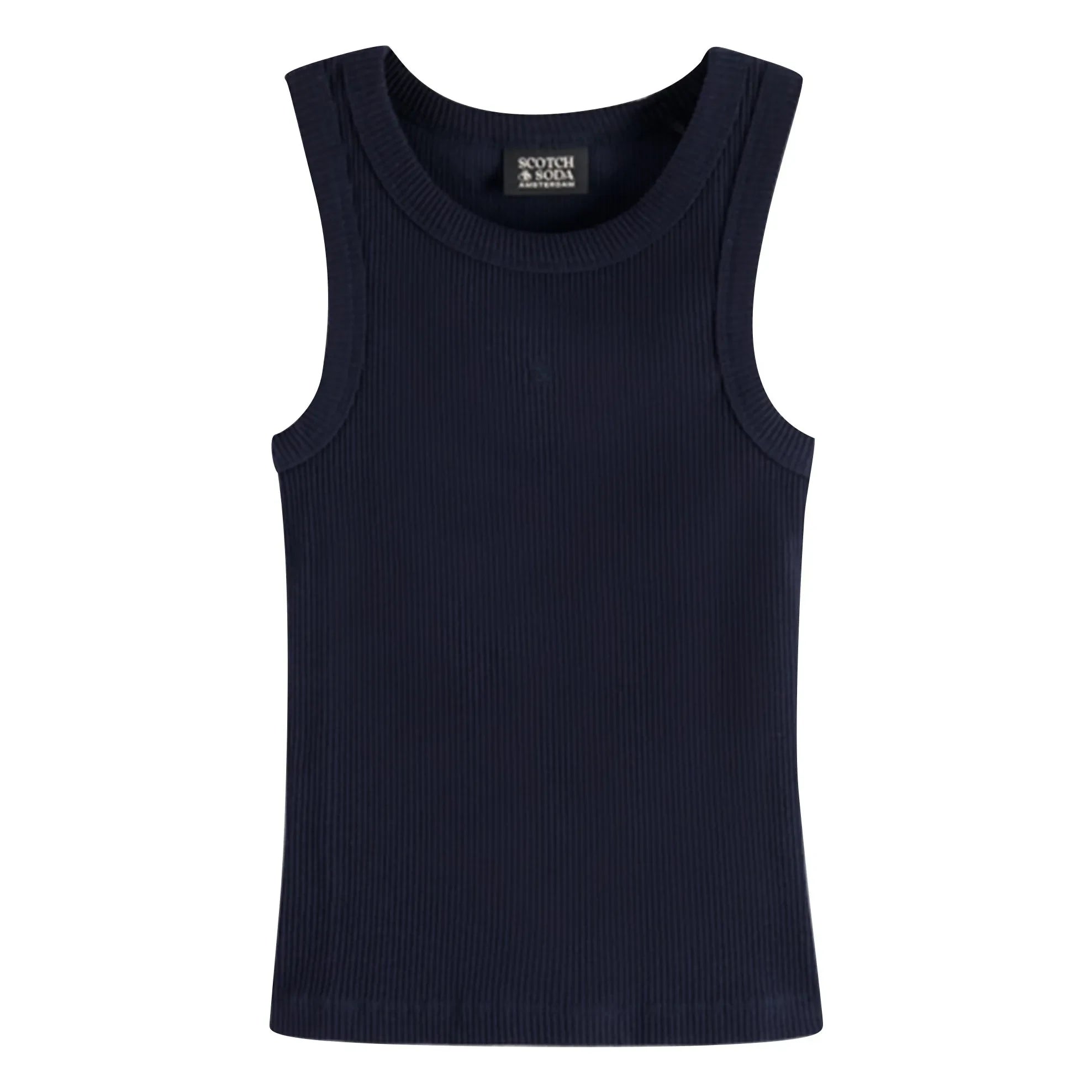Scotch & Soda - Ribbed Tank Top Organic Cotton | Navy Blue