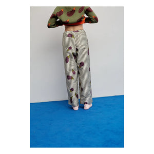 Dr Bloom - Beso Striped Trousers | Khaki