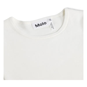 Molo - Cissa Regenbogen Kleid aus Bio-Baumwolle | Weiß