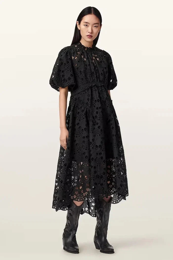 AllSaints ODETTE kloş elbise