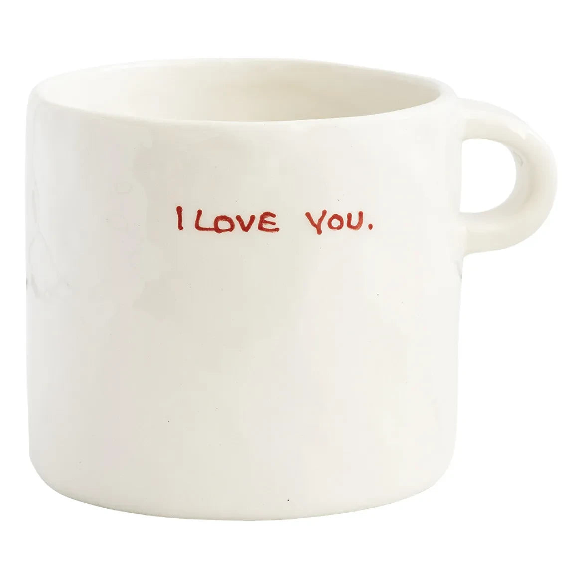 Anna + Nina - I Love You Tasse | Cremefarben