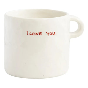 Anna + Nina - I Love You Tasse | Cremefarben