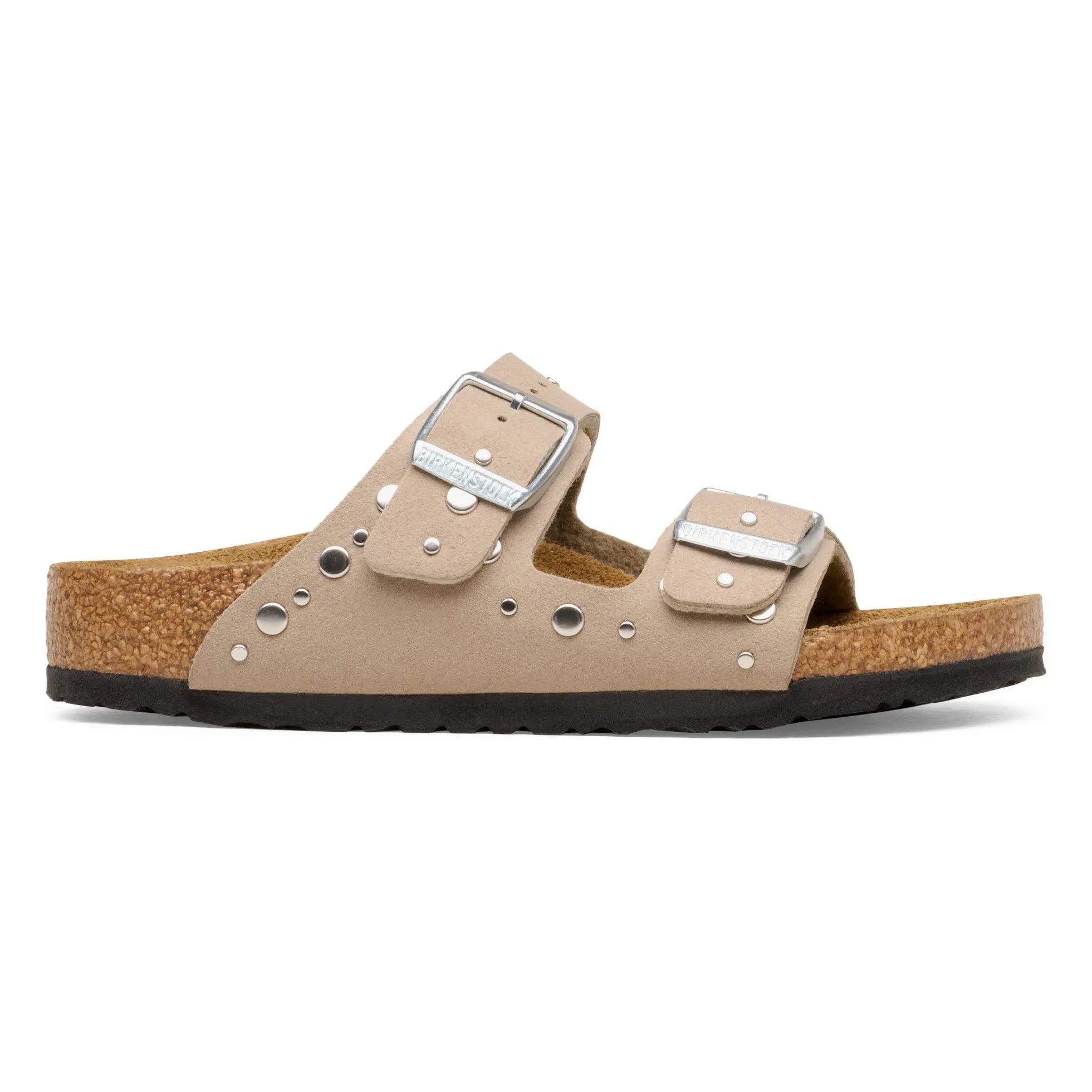 BIRKENSTOCK - Arizona Rivet Border Sandalet | Taupe kahverengi