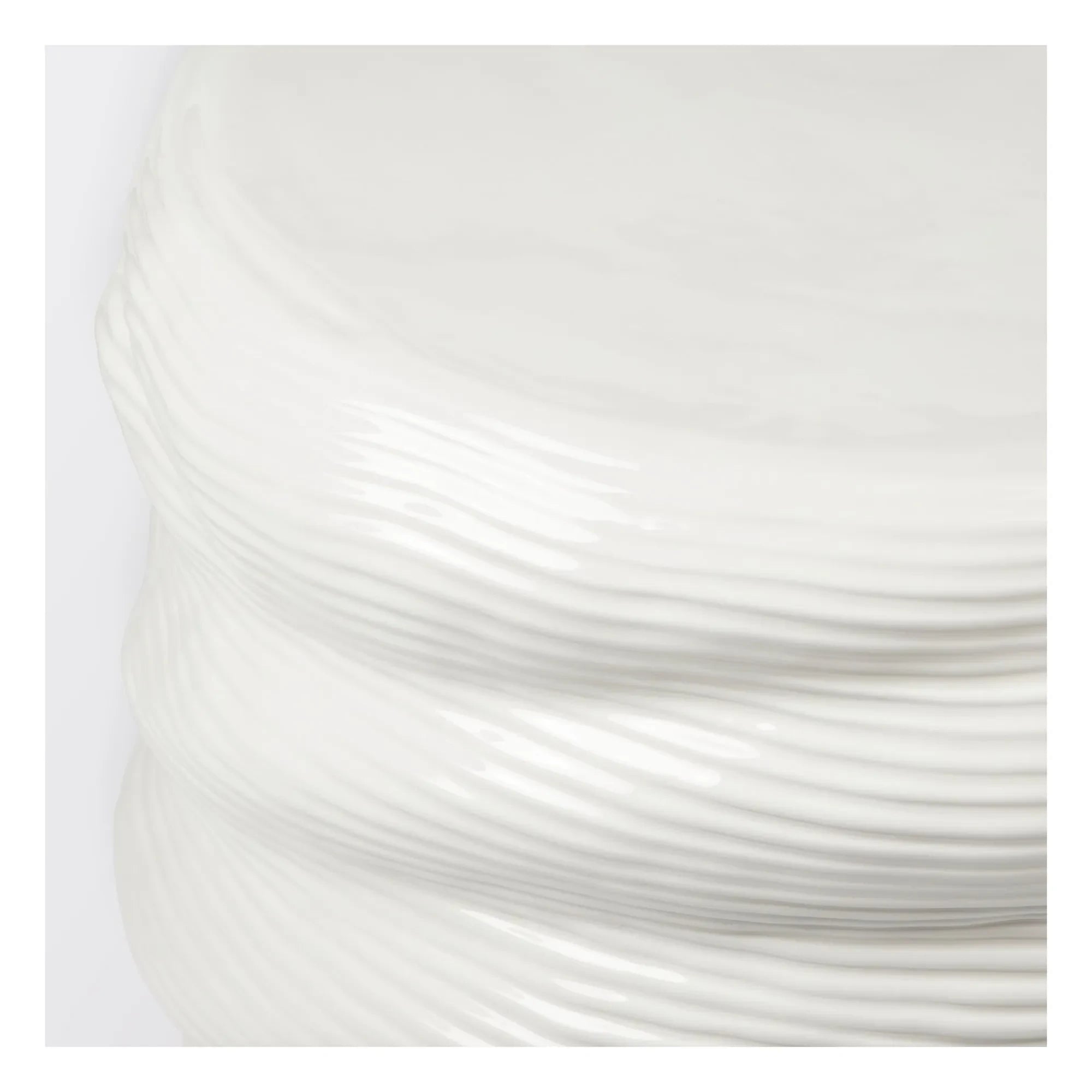 Broste Copenhagen - Earthernware taşçömlek yan sehpa | Krem