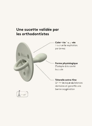 Elhée - Choochoo Chupete de silicona de grado médico | Mocha