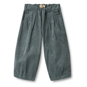 Wheat - Juno Cordhose aus Bio-Baumwolle | Grau-blau