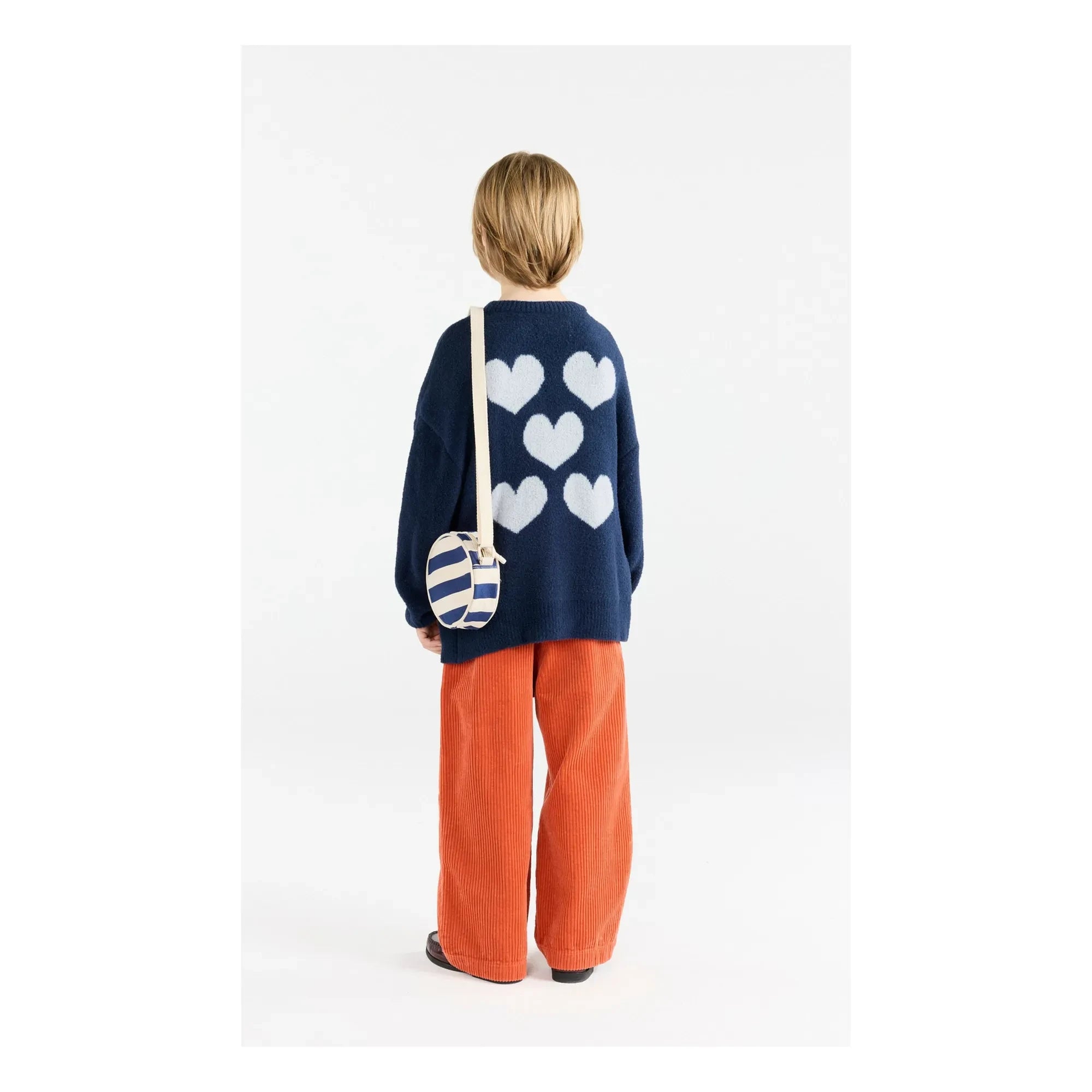 The Animals Observatory - Racoon Hearts Strickjacke | Marineblau