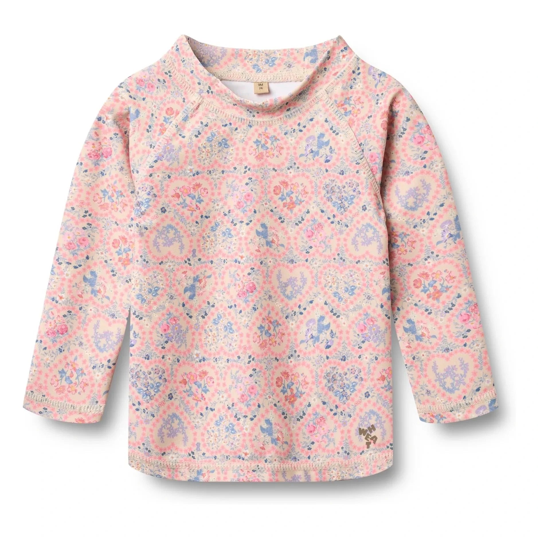 Wheat - Dilan Fleuri Recycled Fiber UV Protection T-Shirt | Light Pink