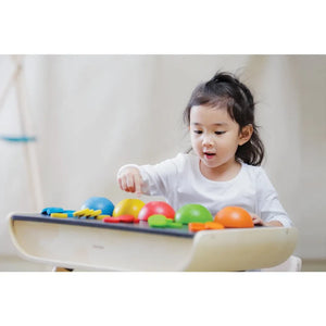 Plan Toys - Çocuk Masası - Kayrak Yazı Tahtası Üstü