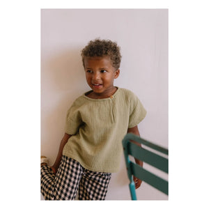 Studio Bohème - Orso Organic Cotton Jersey T-Shirt | Light Khaki